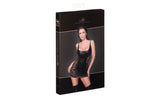 Noir - Power Wetlook Dress with Lace Inserts