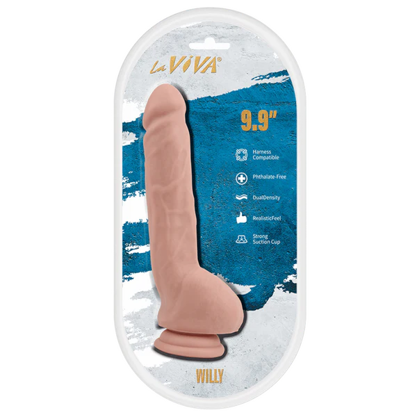 La Viva - Willy 9.9 Inch Harness Compatible Realistic Dildo – L'Amour Adult