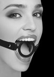 Ouch - Silicone Ring Gag with Adjustable Bonded Leather Straps