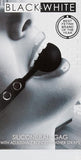 Ouch - Black & White Silicone Ball Gag