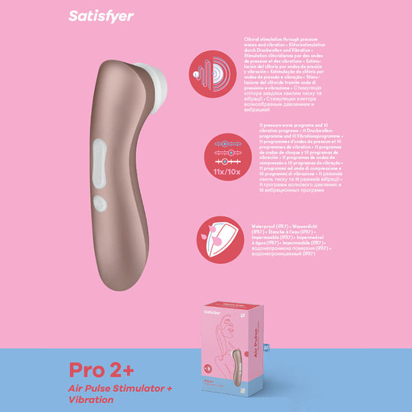 Satisfyer Pro 2+ Air Pulse Stimulator & Vibration