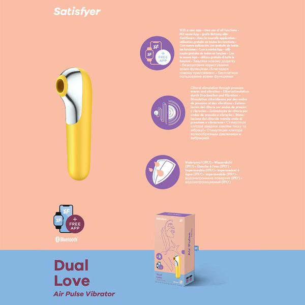 Satisfyer Dual Love Air Pulse Clitoral Stimulator With Vibration & App